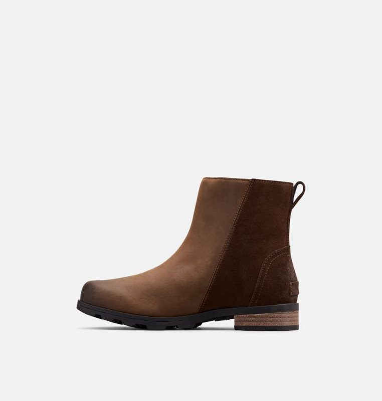 Sorel Dam Stövlar Mörk Brun - Emelie™ Zip Låga - AYN-057692